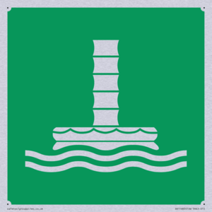 E055 safe condition marine evacuation chute